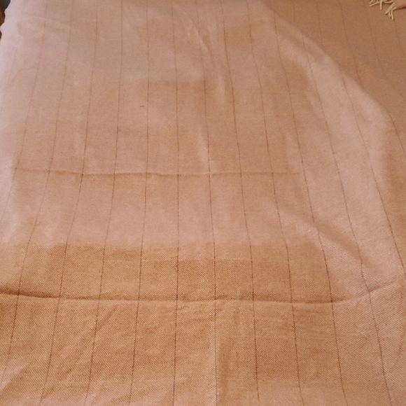 Cotswold Woolen Weavers Pink/Cream Wool 72"x54" Country Plaid Throw Blanket - Picture 1 of 7